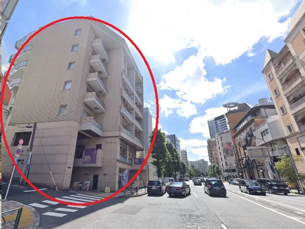 六本木のスケルトン物件の外観