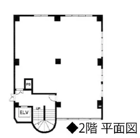 貸店舗(スケルトン)の平面図