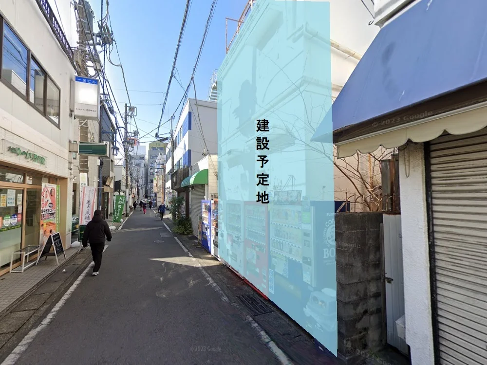 貸店舗(スケルトン)の外観