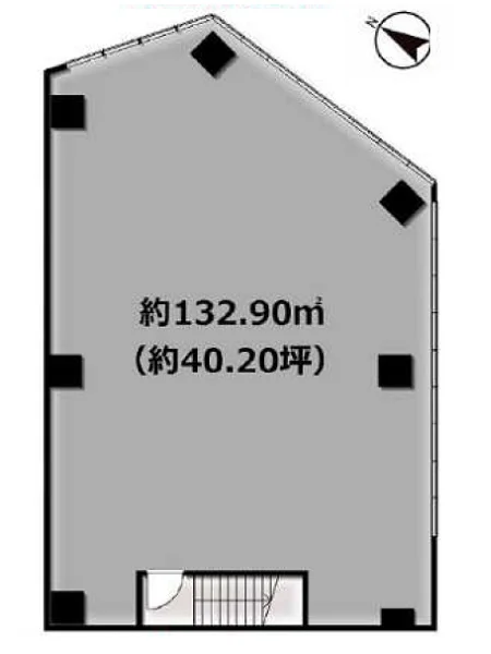 西八王子のスケルトン物件の平面図