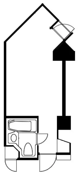 貸店舗(事務所仕様)の平面図