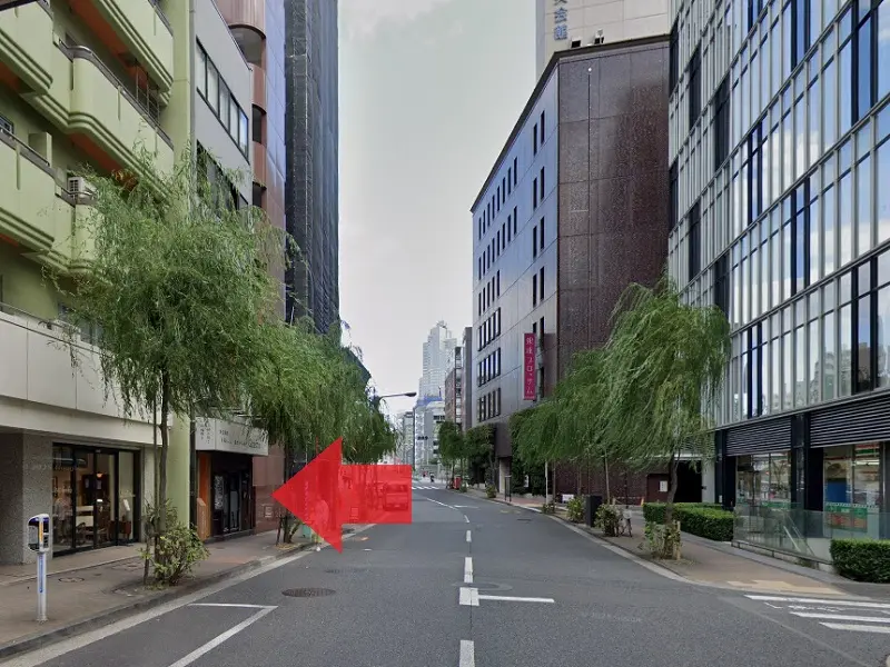 新富町の韓国料理居抜きの外観