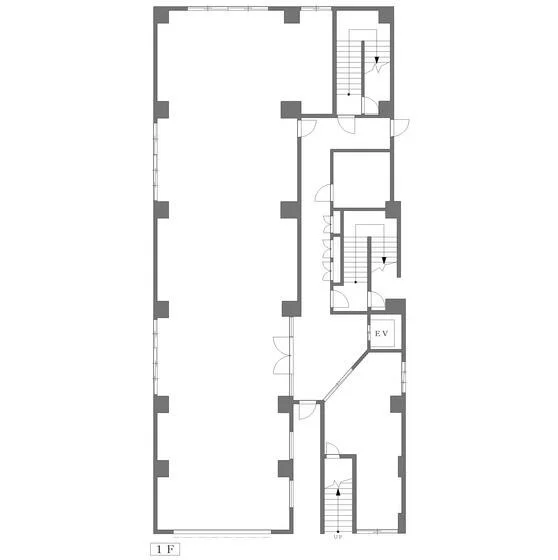 貸店舗(スケルトン)の平面図