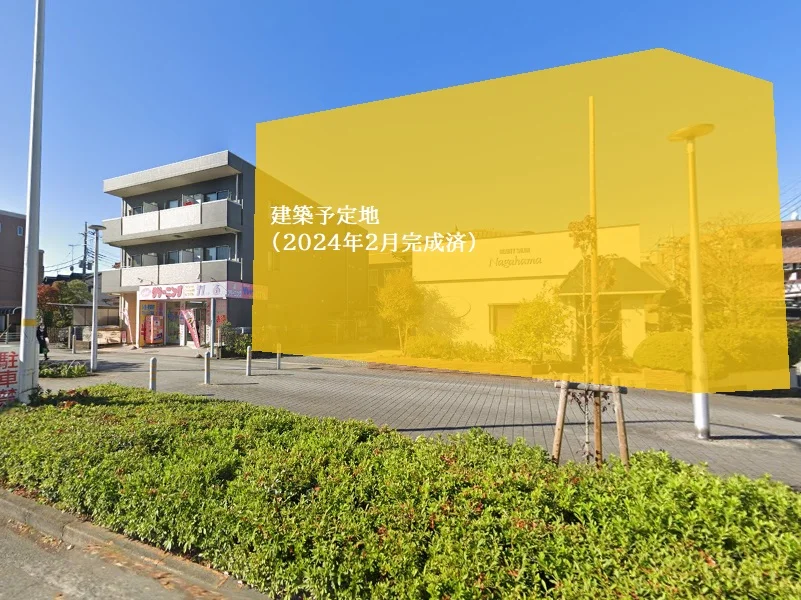 京王堀之内のスケルトン店舗物件の外観