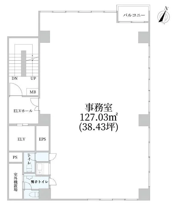 横須賀中央のスケルトン物件の平面図