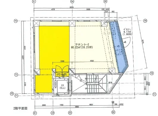 浦和のスケルトン物件の平面図