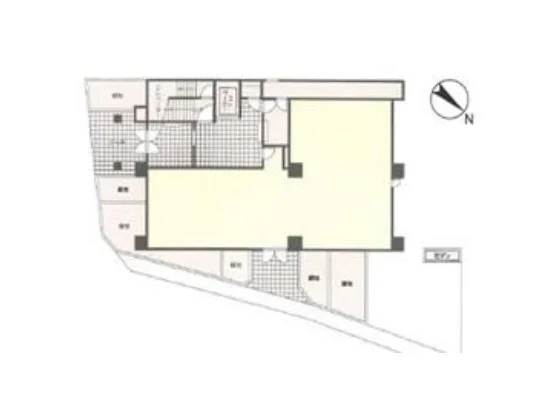 土呂のスケルトン店舗物件の平面図