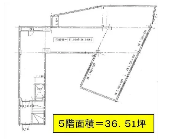 小岩のスケルトン物件の平面図