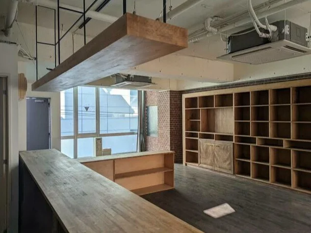 渋谷の事務所仕様店舗物件の内装