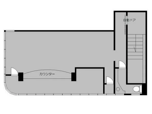 スナック・パブの居抜き物件の平面図