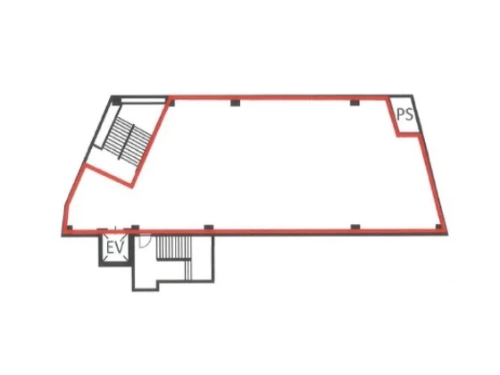 桜木町のスケルトン物件の平面図