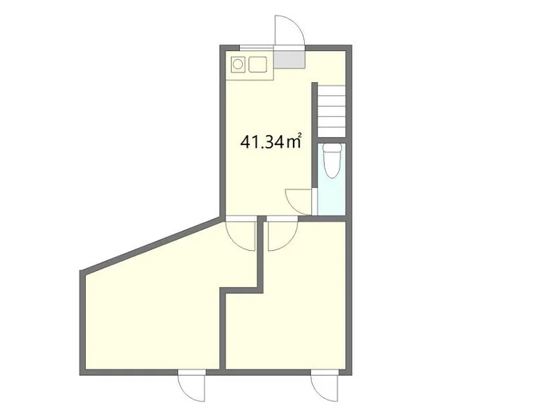 貸店舗(事務所仕様)の平面図