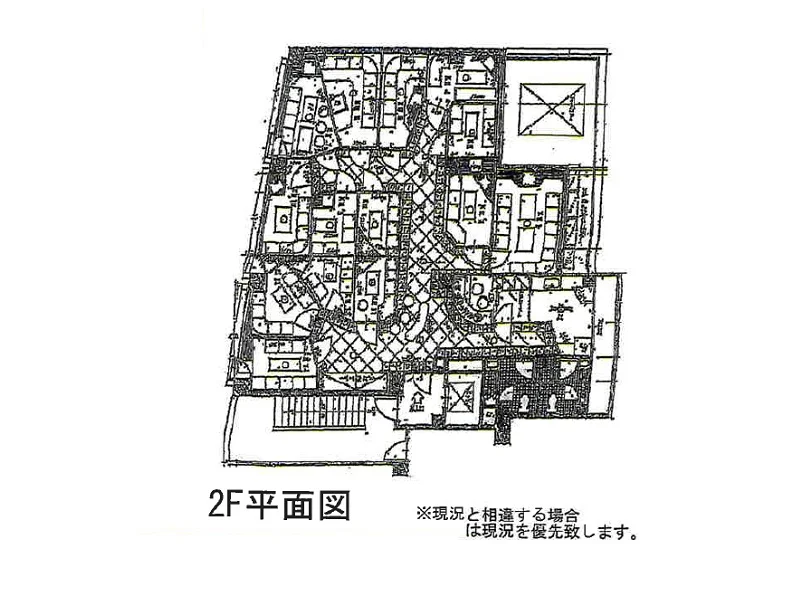沼袋の居抜き店舗の平面図