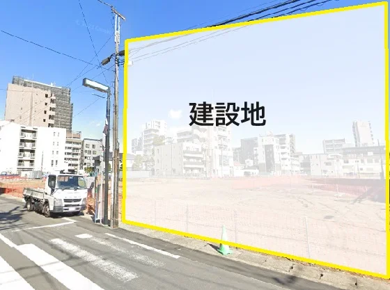 向ヶ丘遊園のスケルトン店舗物件の外観