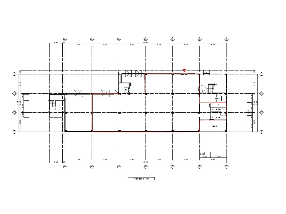 久喜のスケルトン物件の平面図