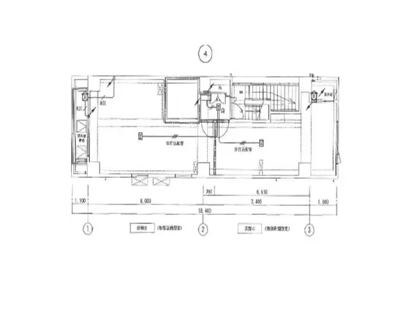 中目黒の居酒屋居抜きの平面図