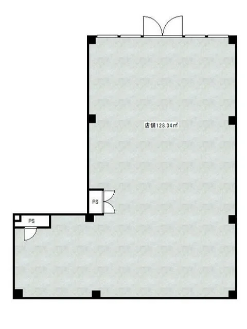 本厚木のスケルトン物件の平面図