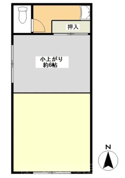 蕨の居抜き店舗の平面図