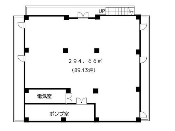所沢のスケルトン物件の平面図