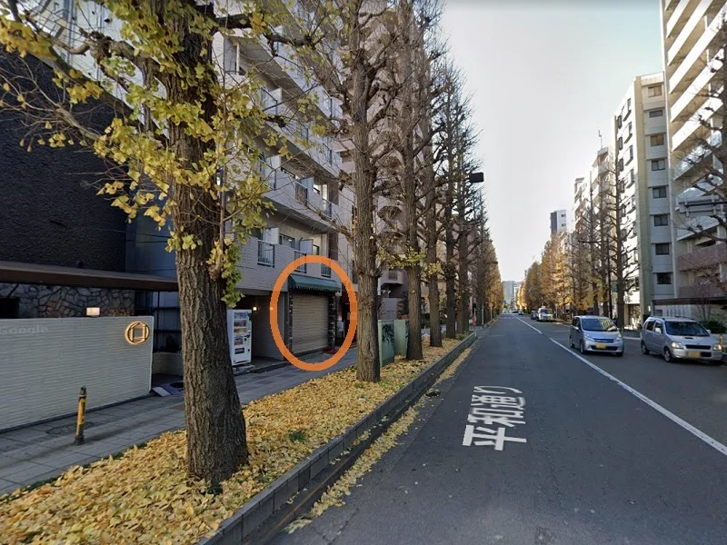 貸店舗(スケルトン)の外観