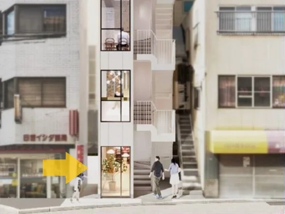 日吉のスケルトン物件の外観