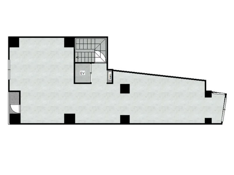 高田馬場のスケルトン物件の平面図