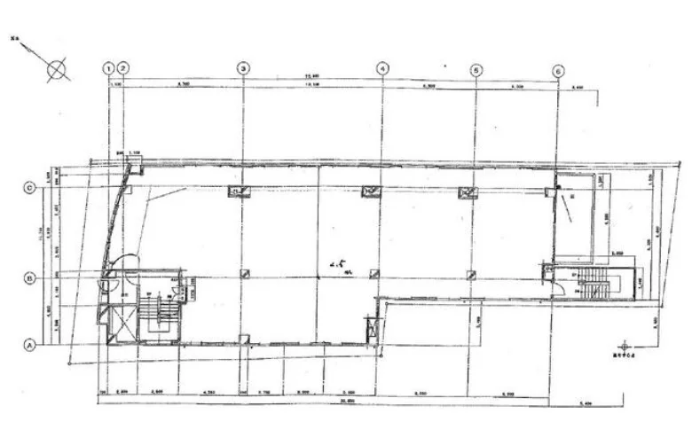 西八王子のスケルトン物件の平面図