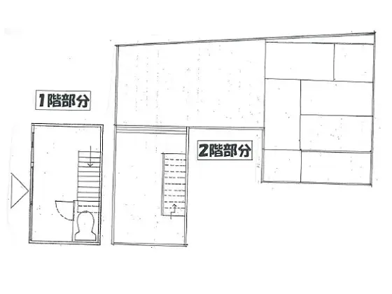 貸店舗(スケルトン)の平面図