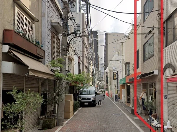 物販の居抜き物件の外観