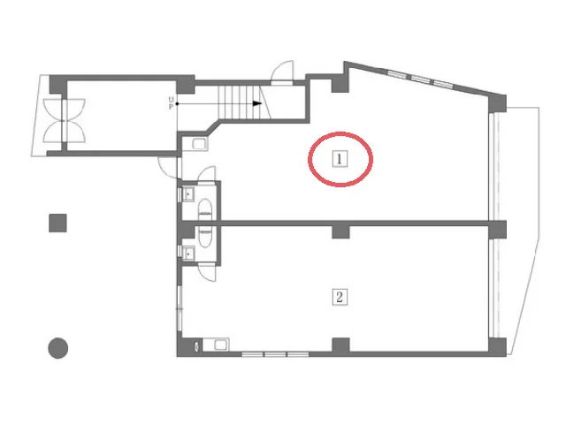 高円寺のスケルトン物件の平面図
