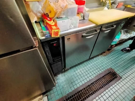 金町の鉄板焼き居抜きの厨房