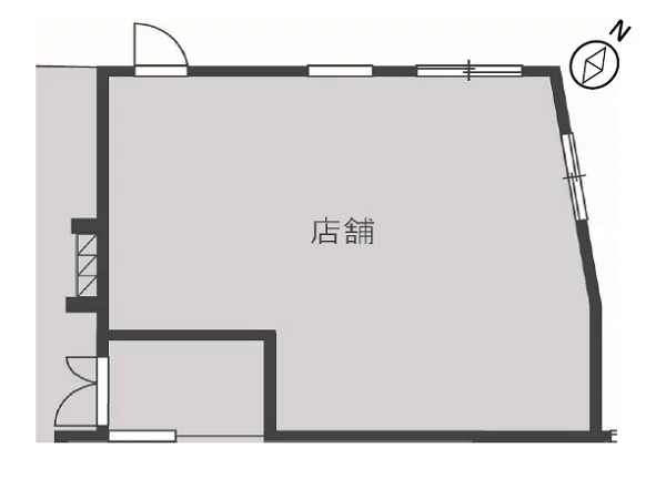 北池袋のスケルトン物件の平面図