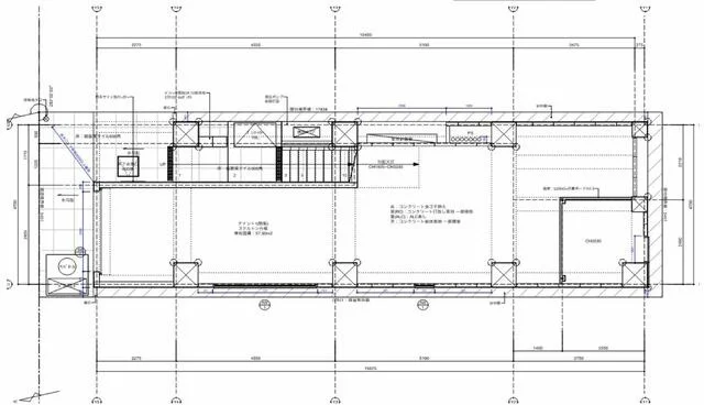 浅草のスケルトン物件の平面図