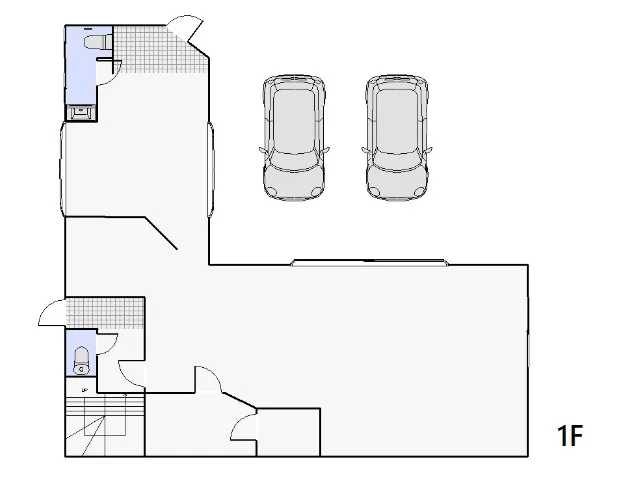 川越の居抜き店舗の平面図