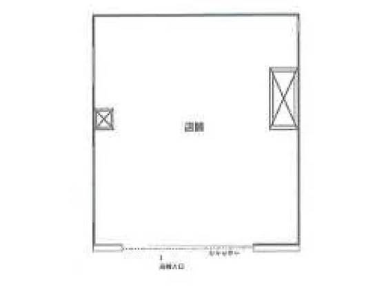 貸店舗(スケルトン)の平面図