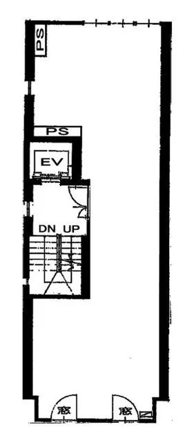 貸店舗(事務所仕様)の平面図