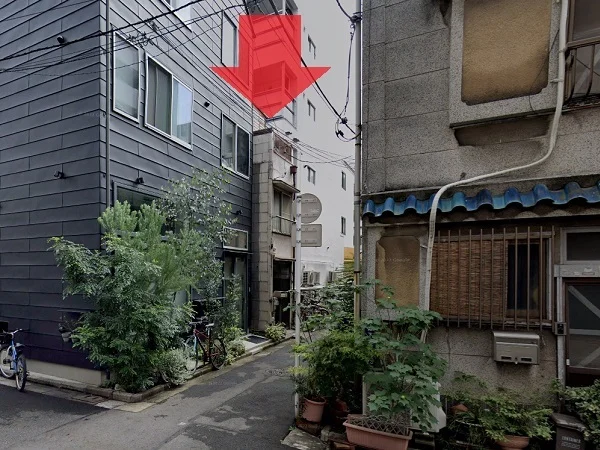 貸店舗(スケルトン)の外観