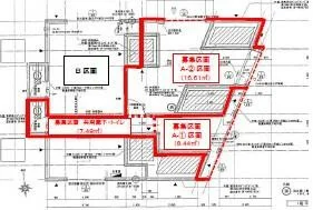 浅草橋の居抜き店舗の平面図