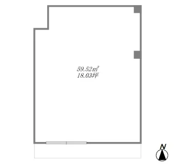 門前仲町のスケルトン物件の平面図
