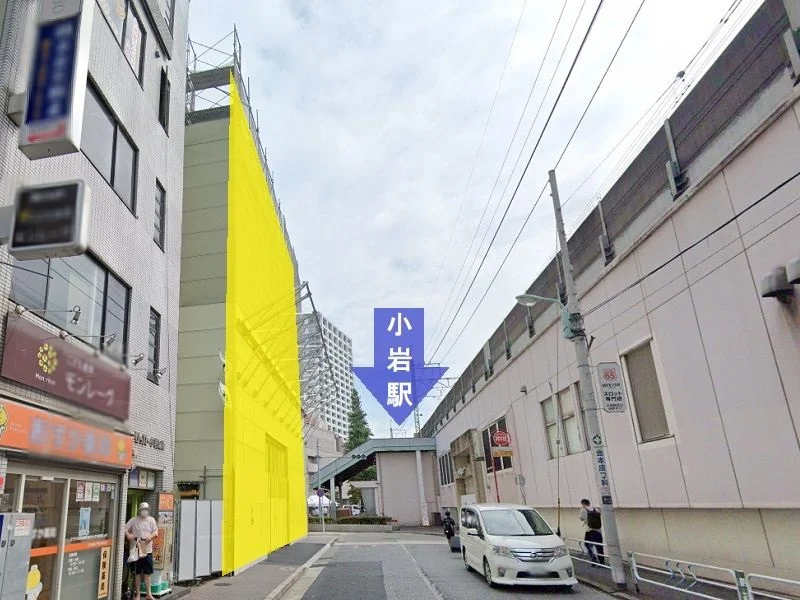 小岩のスケルトン店舗物件の外観