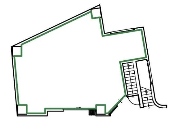 貸店舗(スケルトン)の平面図