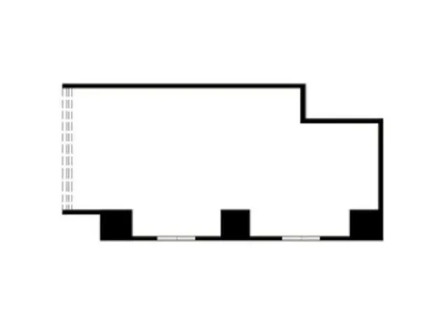 阪東橋のスケルトン物件の平面図