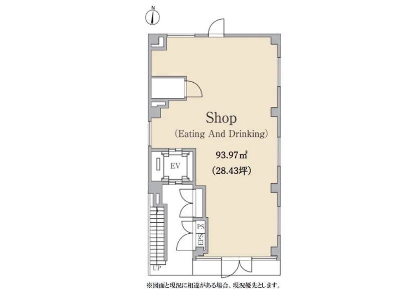 練馬のスケルトン物件の平面図