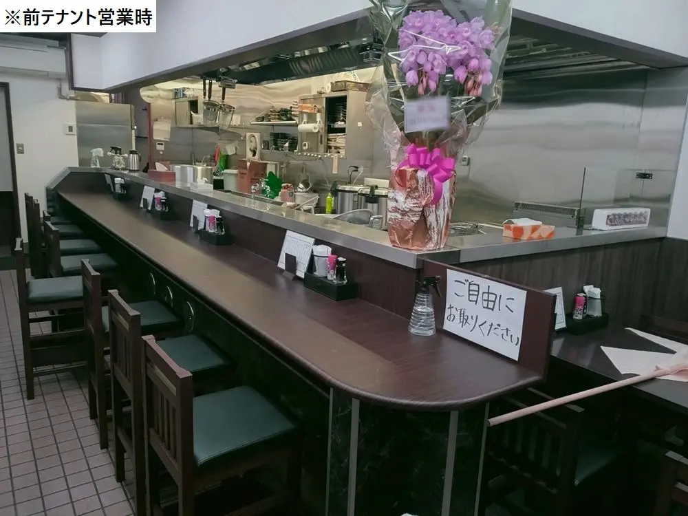 うどん・そばの居抜き物件の内装