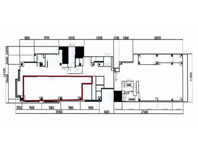 代々木のスケルトン物件の平面図