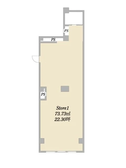 妙典のスケルトン物件の平面図