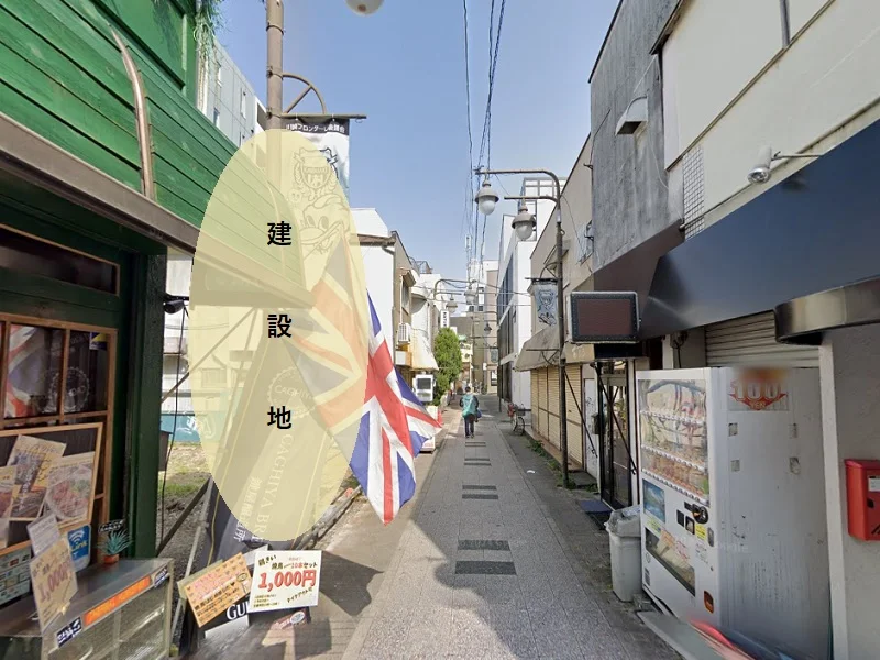 貸店舗(スケルトン)の外観