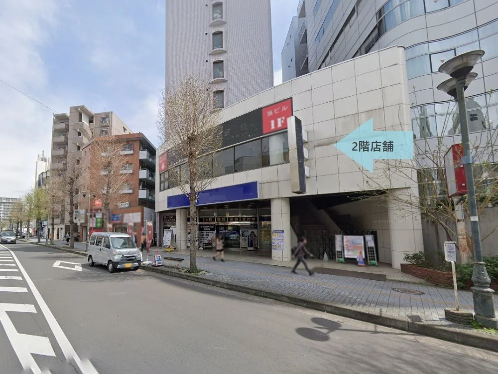 上福岡のスケルトン店舗物件の外観