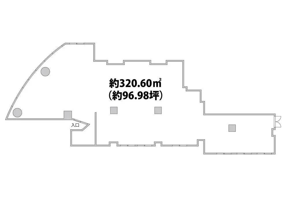 上福岡のスケルトン物件の平面図