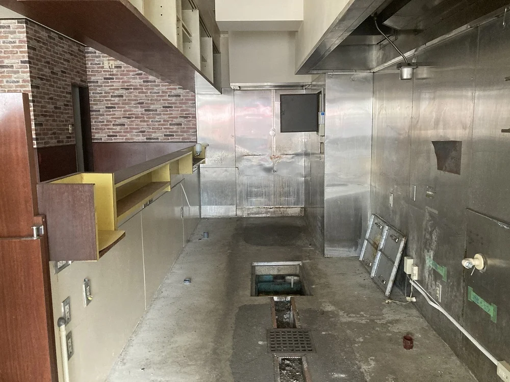 うどん・そばの居抜き物件の厨房